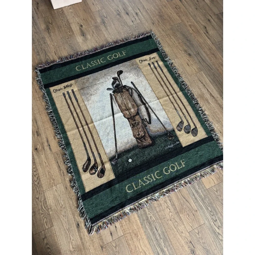 Classic Golf Tapestry‎ Throw Blanket